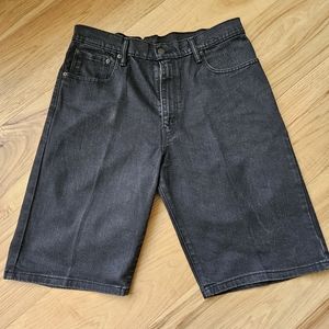 Levi 569 Loose Fit Black Shorts Size 34.